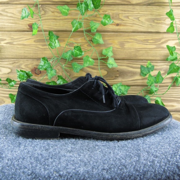 M. Gemi Men Oxfords Shoes Black‎ Leather Lace Up Size 41.5 Medium main image 9